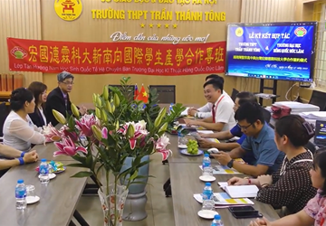 Trường THPT Trần Thánh Tông ký kết hợp đồng hợp tác với trường ĐH Kỹ Thuật Hồng Quốc Đức Lâm