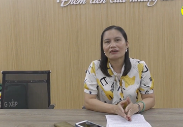 Cô giáo Trần Thị Lan - giáo viên môn văn tại trường chia sẻ về kỹ năng học tập ở nhà môn Văn